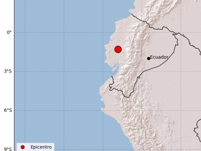 Sismo de 5 grados en la escala de Richter en provincia costera de Ecuador