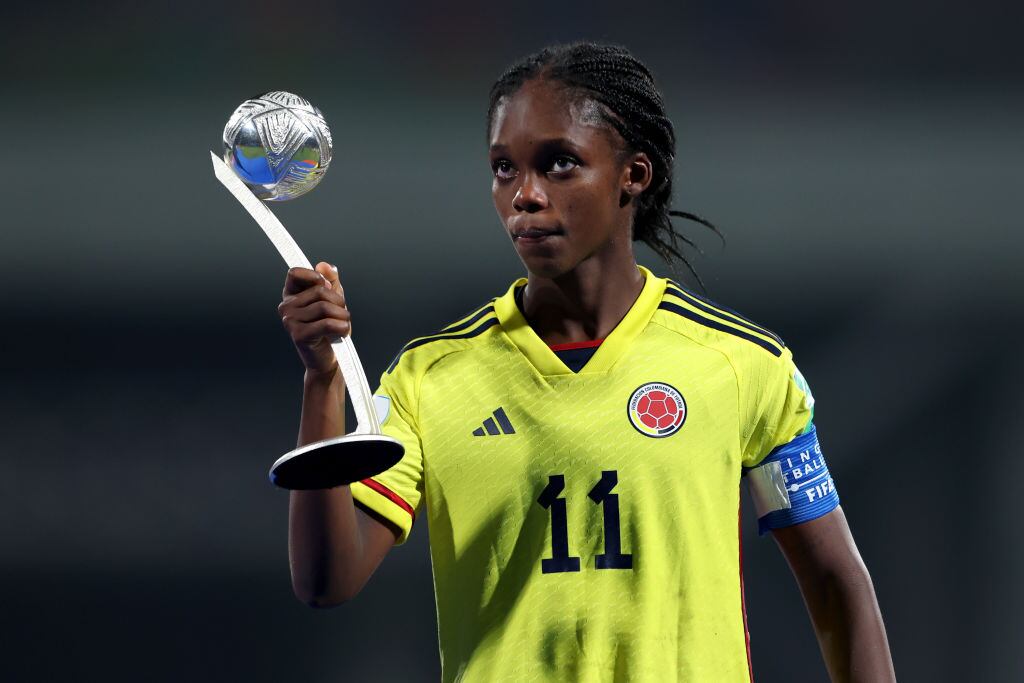 Linda Caicedo, Balón de Plata en el Mundial Femenino sub-17  (Photo by Matthew Lewis - FIFA/FIFA via Getty Images)