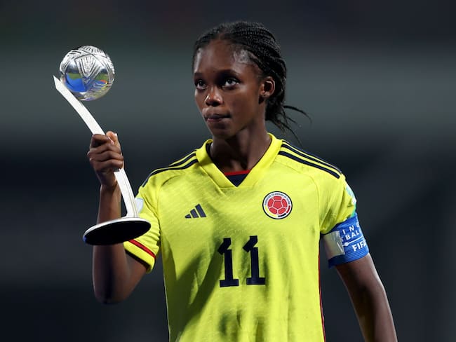 Linda Caicedo, Balón de Plata en el Mundial Femenino sub-17  (Photo by Matthew Lewis - FIFA/FIFA via Getty Images)