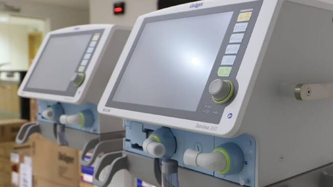 Ventiladores para tratar pacientes en UCI por Covid-19