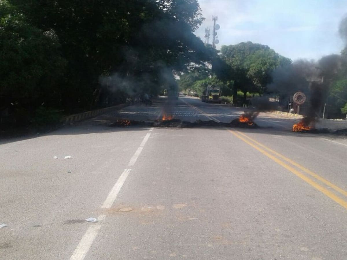 Por falso audio, bloquearon la vía Tenjo- Siberia