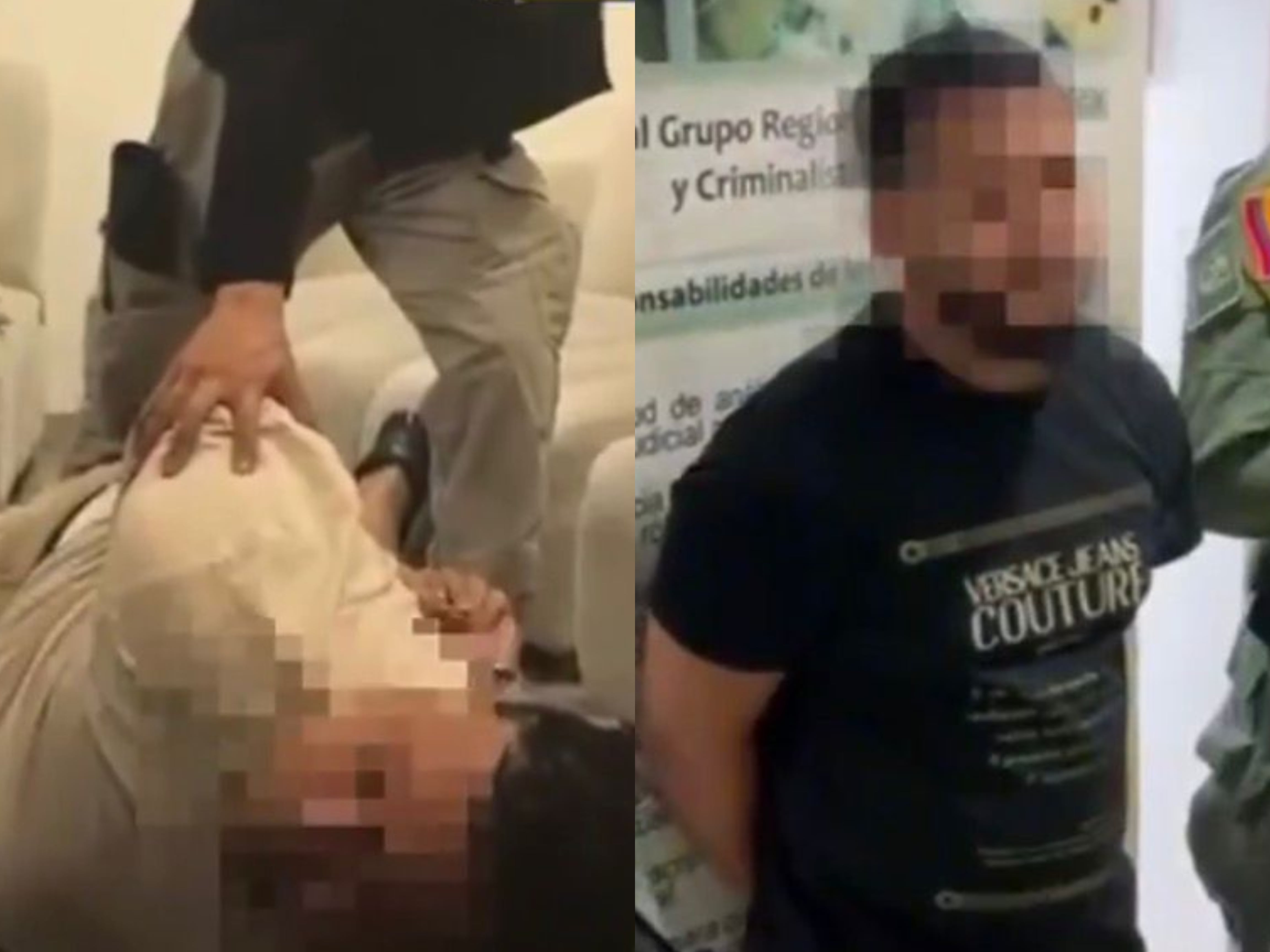 Captura a dos panameños con circular roja de Interpol en Antioquia. Foto: Policía Nacional.