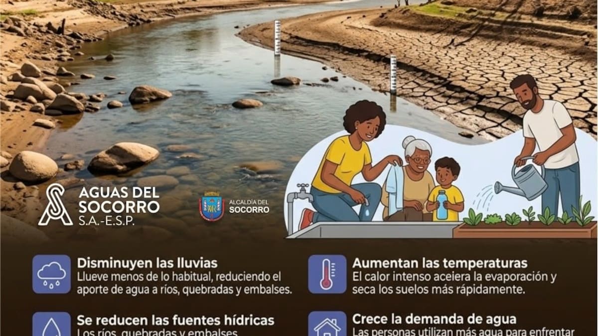 Municipios de Santander empiezan a racionar suministrar servicio de agua por fenómeno del Niño