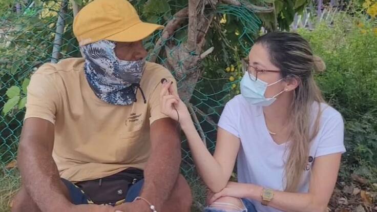 El huracán nos dejó sin nada y ahora todos somos iguales"