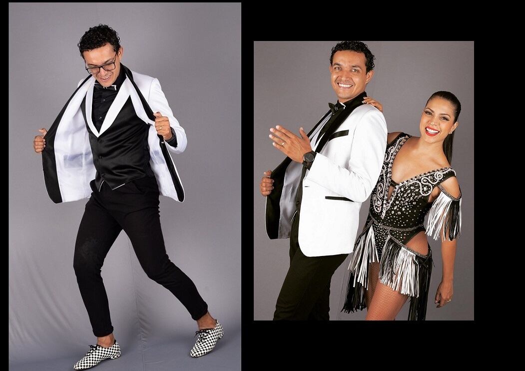 Brando y su esposa enseñan a bailar salsa caleña a todos aquellos que llegan hasta su escuela de bailadores, Vibrando