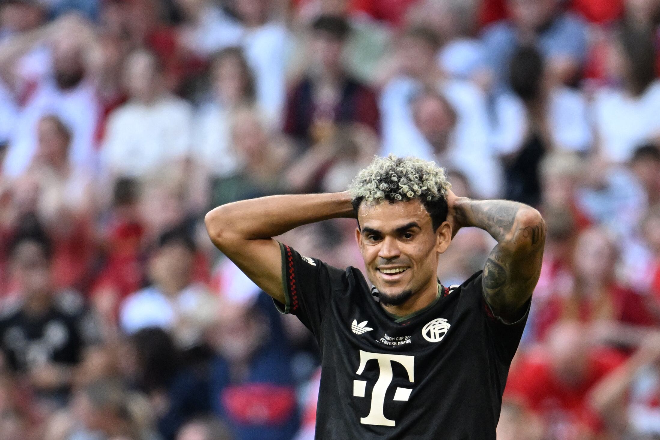 Así le fue a Luis Díaz en su primera titularidad con Bayern Múnich: fue victoria sobre Tottenham. (Photo by LUKAS BARTH-TUTTAS / AFP) (Photo by LUKAS BARTH-TUTTAS/AFP via Getty Images)