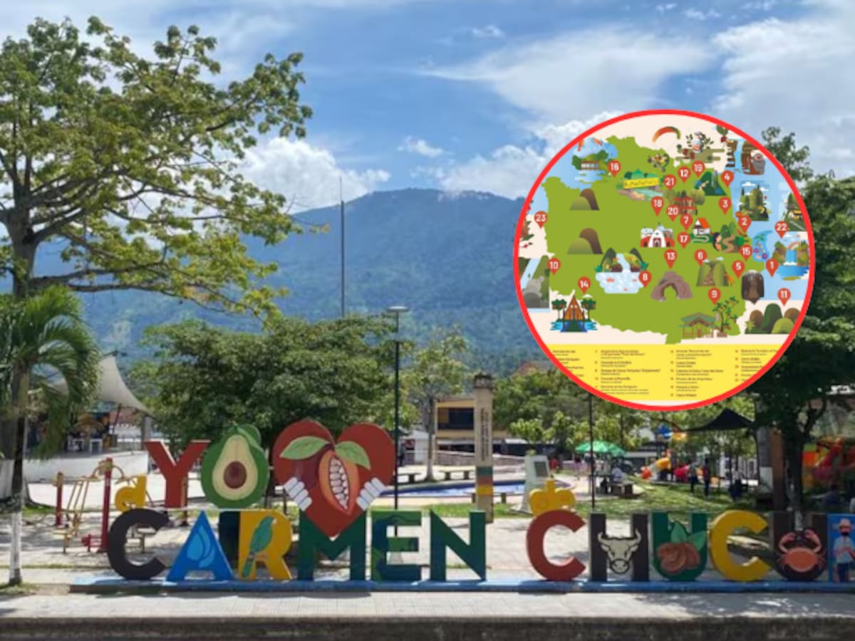 Con mapa para viajeros buscan impulsar el turismo en El Carmen de Chucurí, Santander