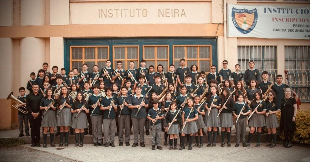 Banda Sinfónica de Neira, Caldas. Foto: Gobernación de Caldas.