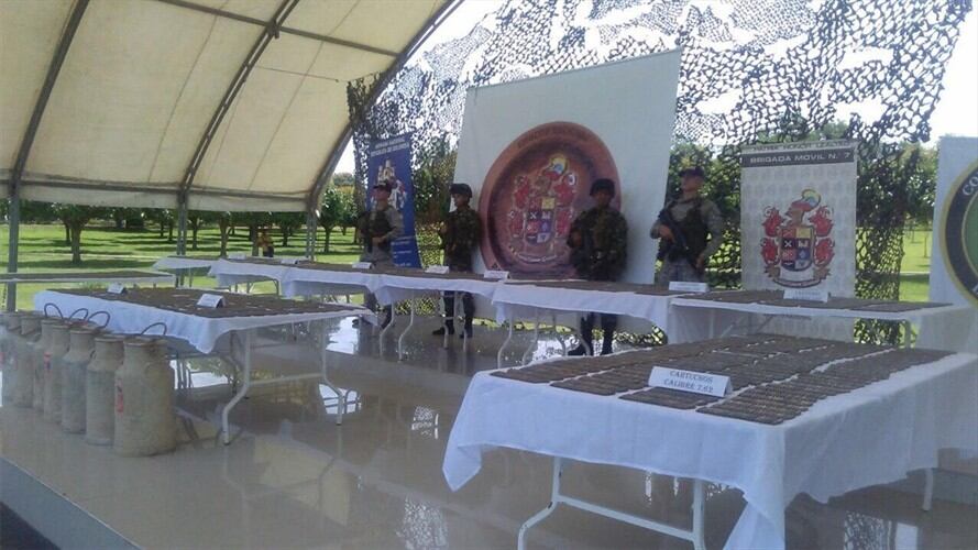 Decomisada gigantesca caleta a disidencias de las Farc. Foto: