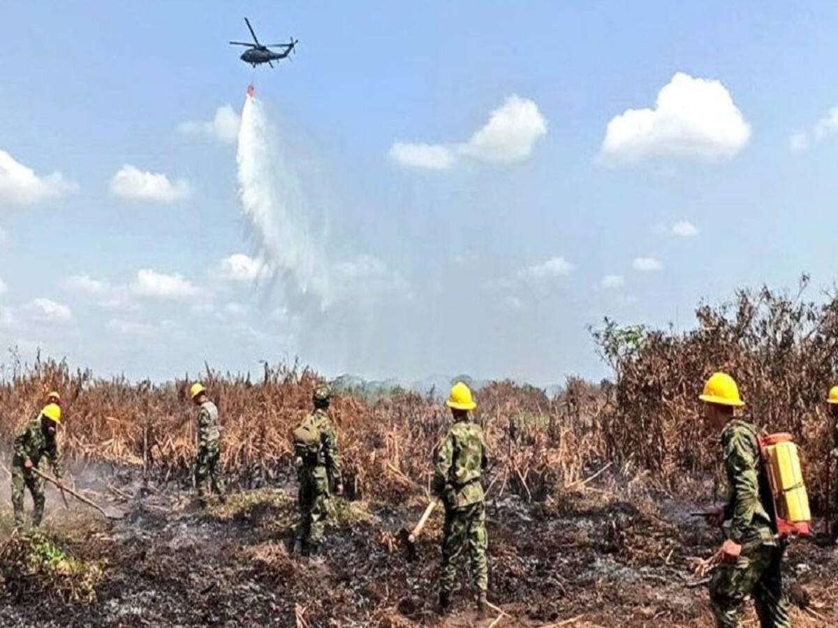Este lunes quedaría apagado el incendio en la Ciénaga de Corralito