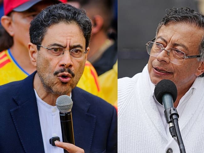 Iván Cepeda y Gustavo Petro. Fotos: (Photo by Sebastian Barros/NurPhoto via Getty Images) / (Photo by Andres Rot/Getty Images)