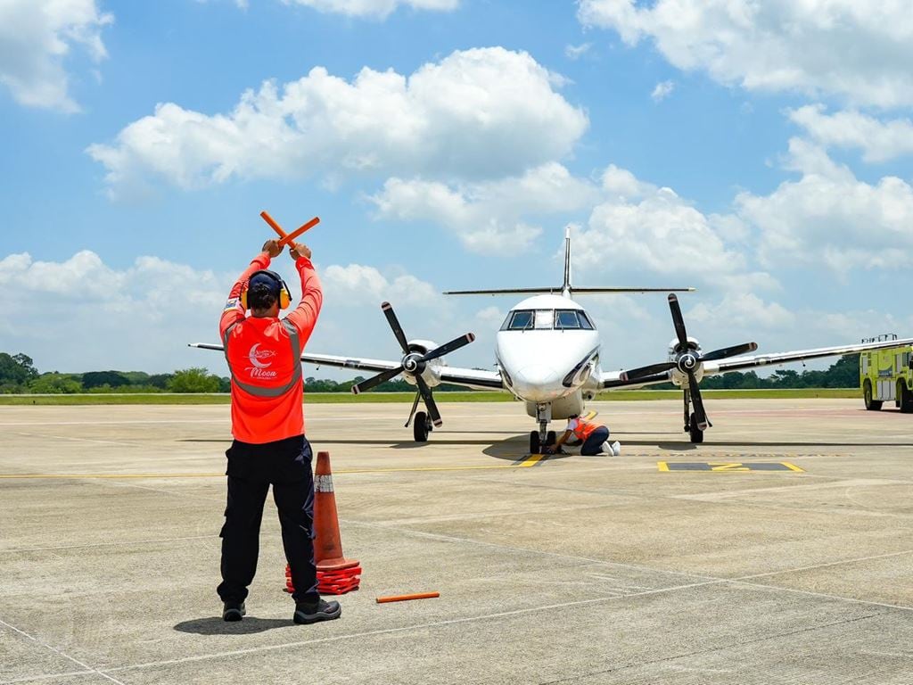 Esta es la nueva ruta aérea que tiene el departamento de Sucre. Foto: prensa Gobernación de Córdoba.