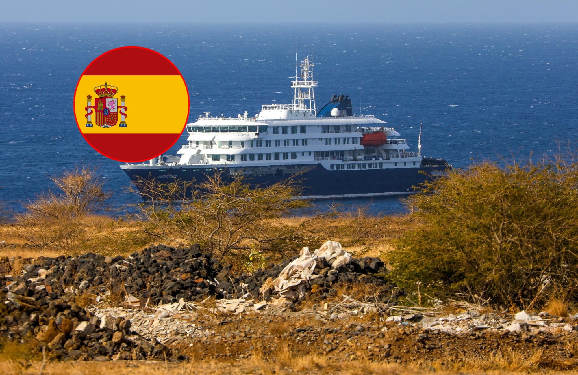 España pide evacuar a contagiados en Cabo Verde para que el crucero no pare en Canarias. Foto: EFE.