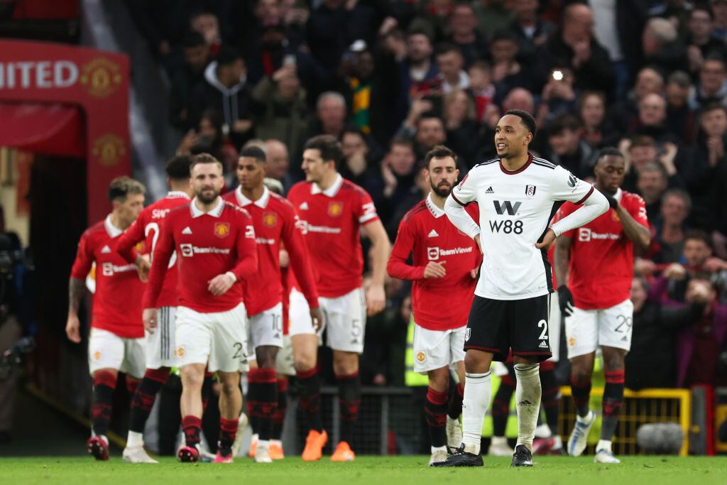 Manchester United remontó ante Fulham para llegar a las semifinales de la FA Cup (Photo by Matthew Ashton - AMA/Getty Images)