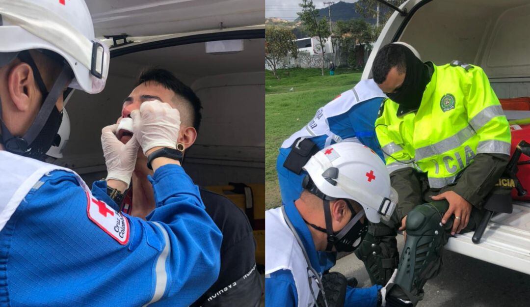 Duros enfrentamientos entre los manifestantes y la Fuerza Pública en Usme