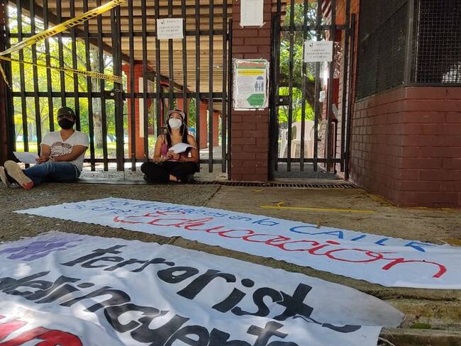 Estudiantes de la Universidad del Valle hacen huelga de hambre
