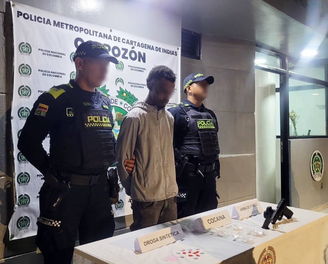 Cayó 'El Perilla'. // Policía Metropolitana de Cartagena
