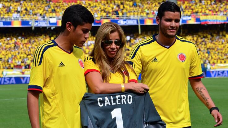 Esposa e hijo de Miguel Calero le rindieron homenaje en El Alargue