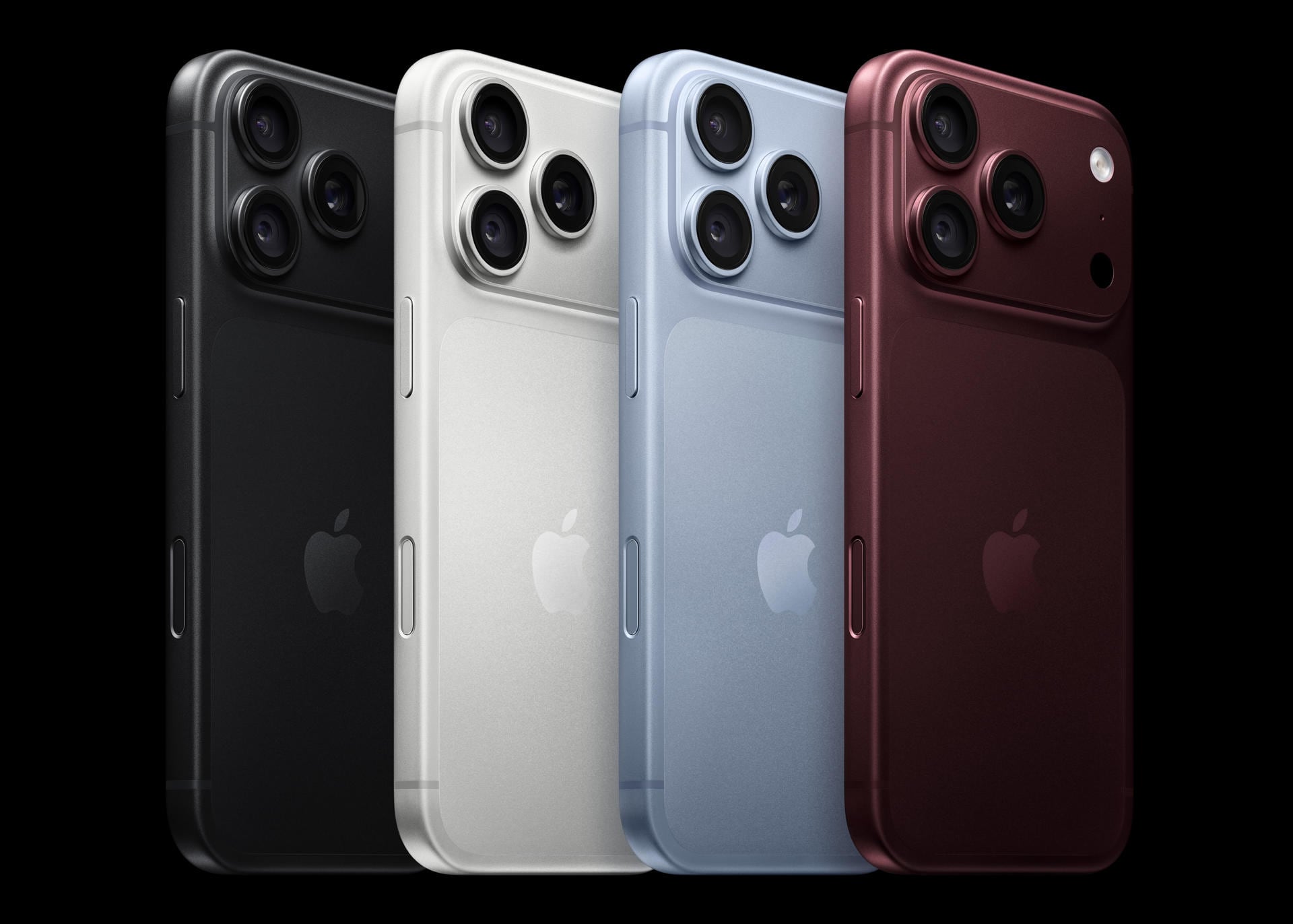 Colores del nuevo iPhone 18 Pro y Pro Max. Crédito: EFE