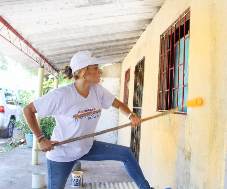 Luz María Cotes, gestora social de Magdalena. 
