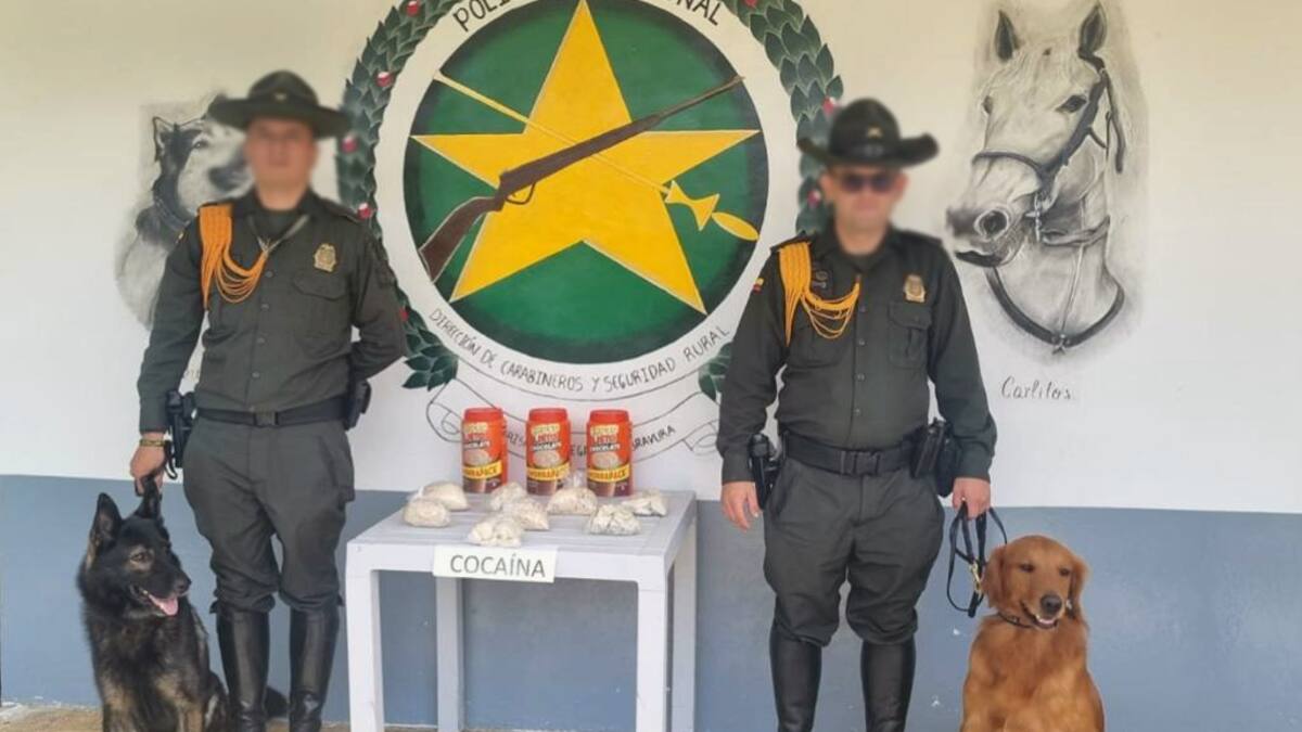 En Dosquebradas incautan una encomienda de bebidas achocolatadas que contenían cocaína