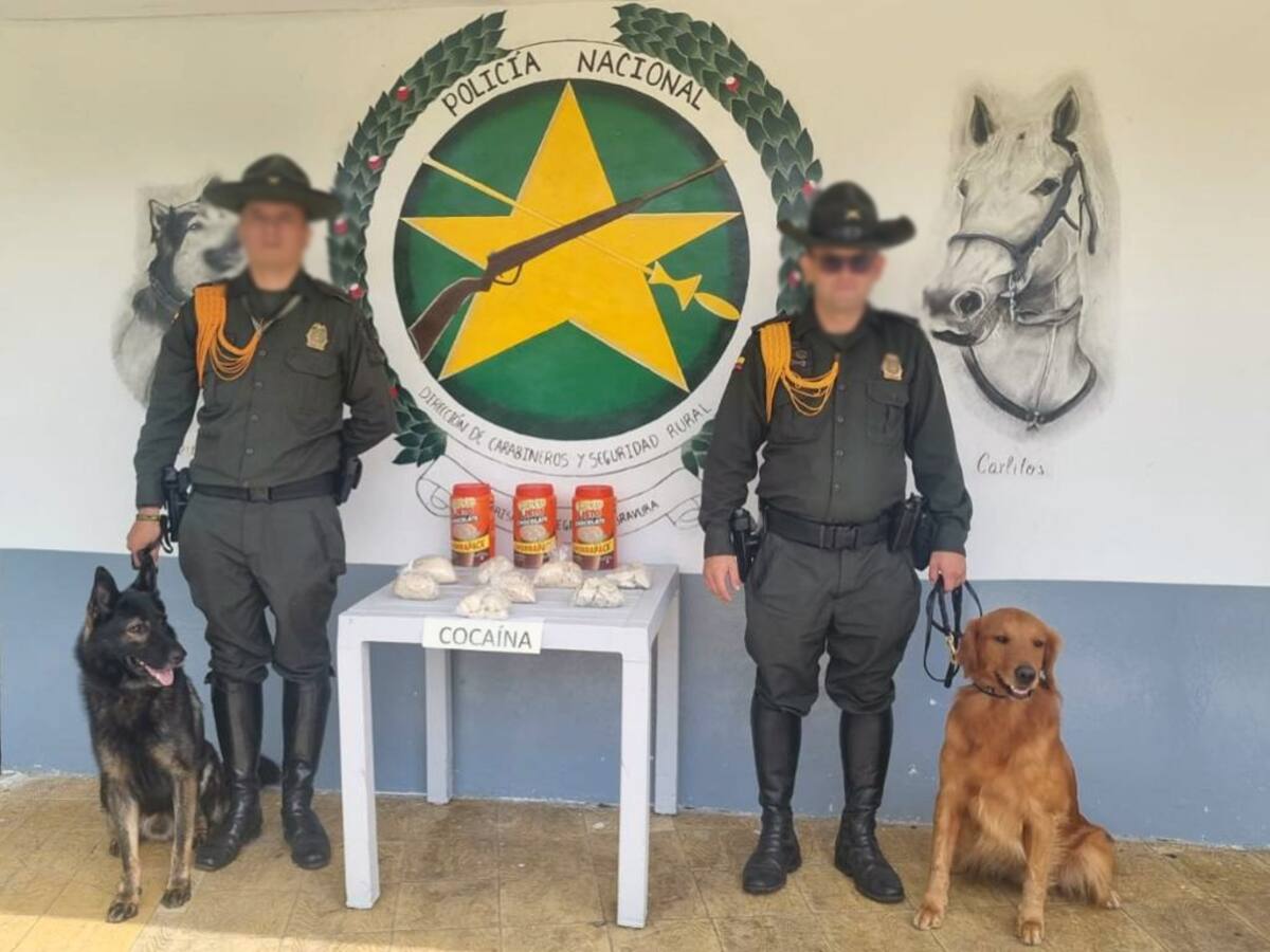 En Dosquebradas incautan una encomienda de bebidas achocolatadas que contenían cocaína