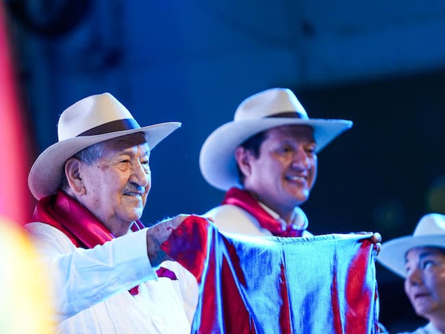Cultivadores de café del Tolima en subasta durante la Feria Internacional de Cafés Especiales en el municipio del Líbano.