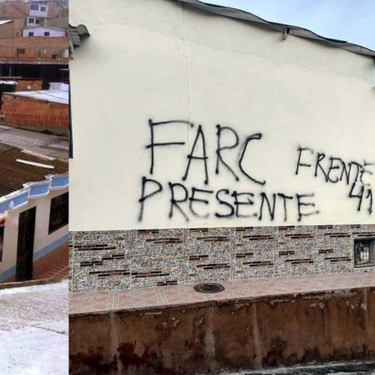 Pintan grafitis alusivos a las Farc en Ocaña Norte de Santander