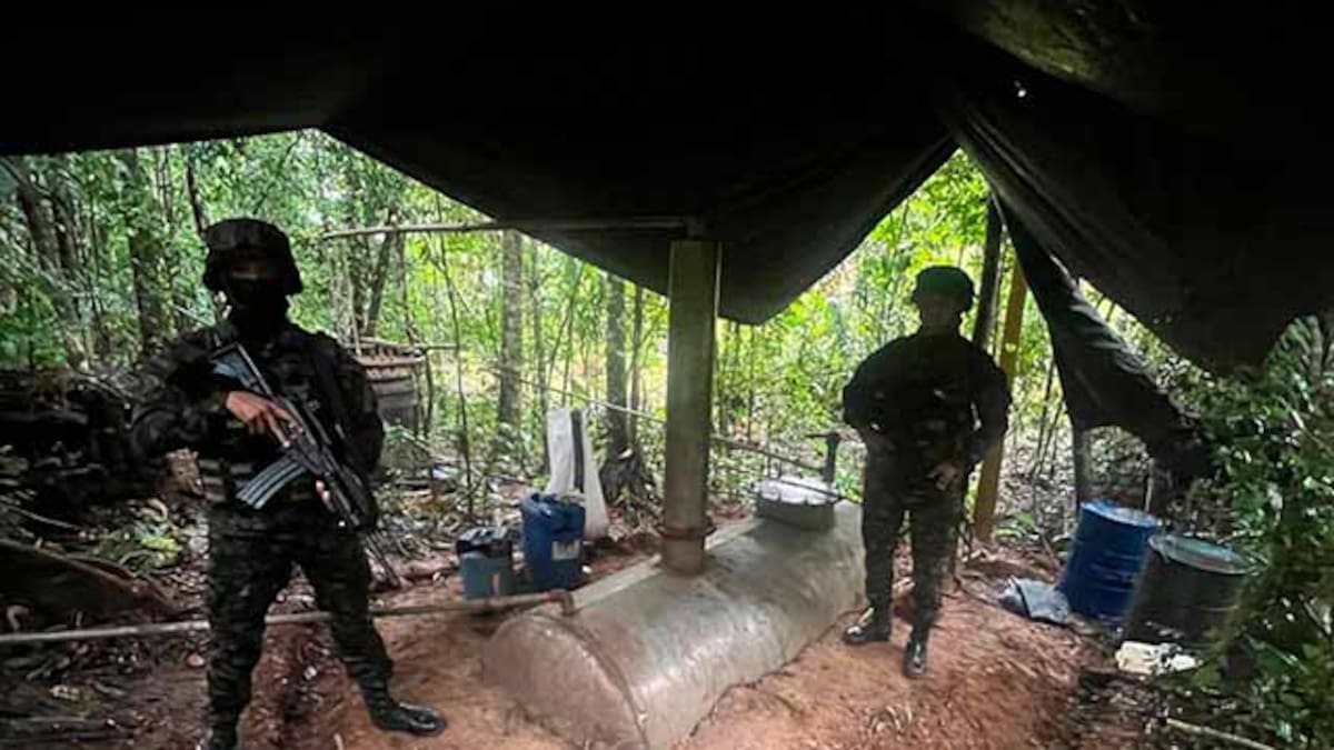 Ejército destruyó un laboratorio de clorhidrato de cocaína perteneciente a disidencias de ‘Calarcá’