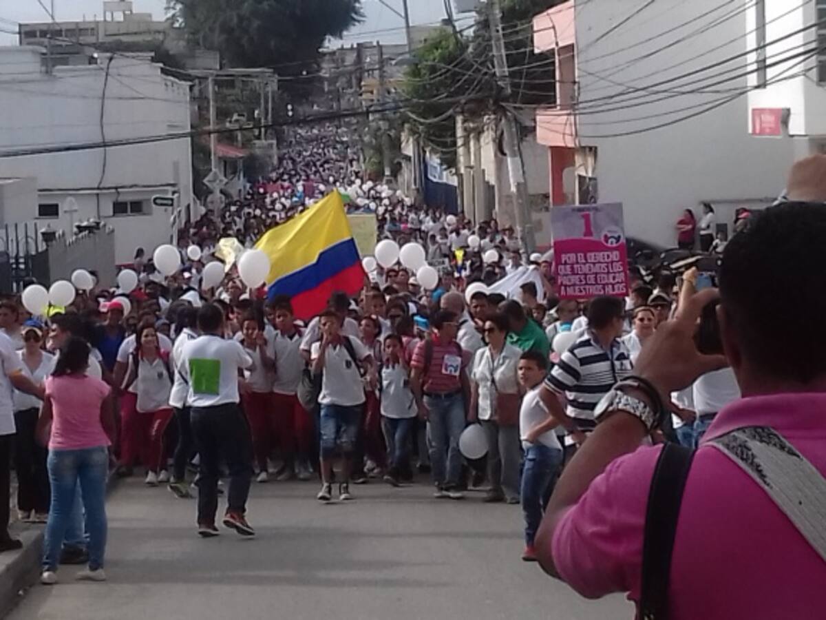 Más de 12 mil personas marcharon en Sincelejo por la familia