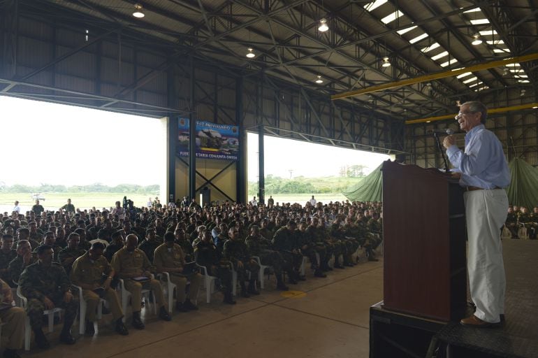 El general (r) Jorge Enrique Mora Rangel, excomandante de las FuerzasMilitares y miembro de la Delegación del Gobierno en las negociaciones de paz con las Farc