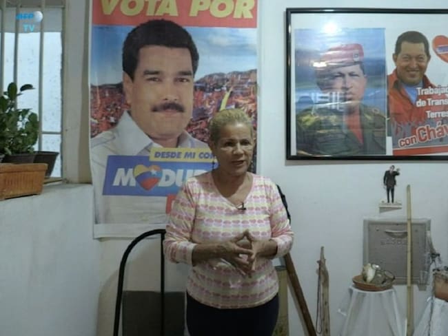 A &quot;San Hugo Chávez&quot; le preguntan por el futuro de Maduro y la revolución