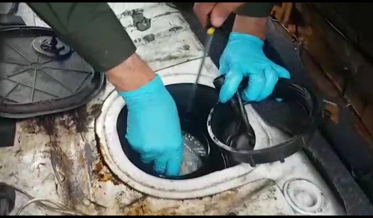 Incautación de droga en vías de Caldas