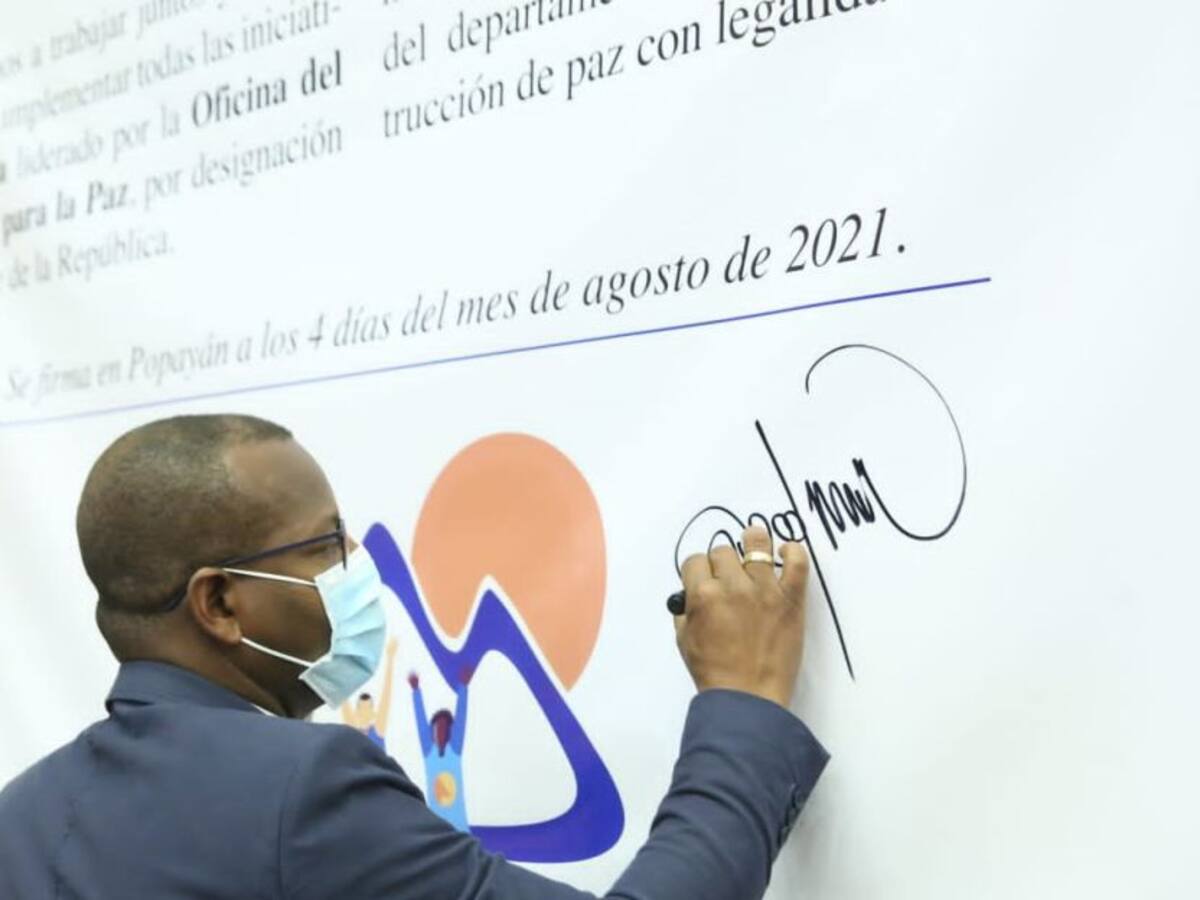 Se firmó el Plan Cauca con Legalidad, Plan para Todos
