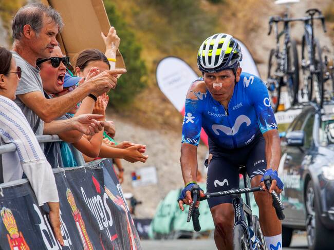 El ciclista colombiano Nairo Quintana, del equipo Movistar Team. EFE/Santi Otero
