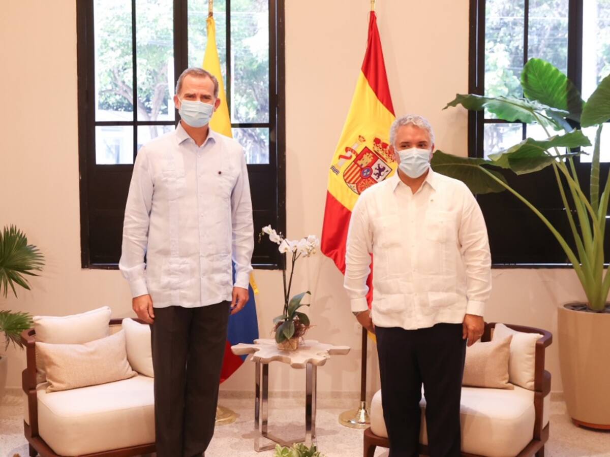 Rey Felipe VI de España brinda su apoyo a la paz de Colombia