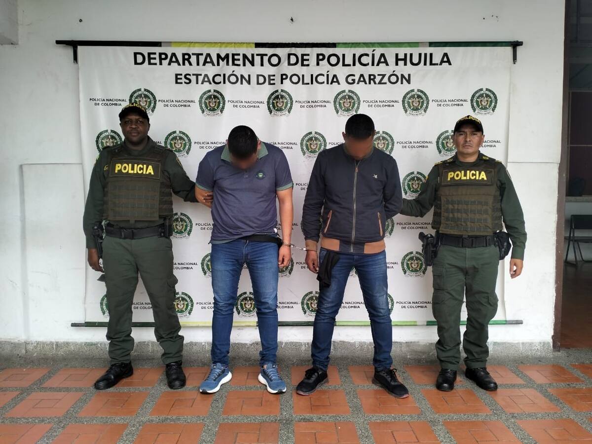 Presuntos ‘cobra diarios’ fueron capturados en Garzón