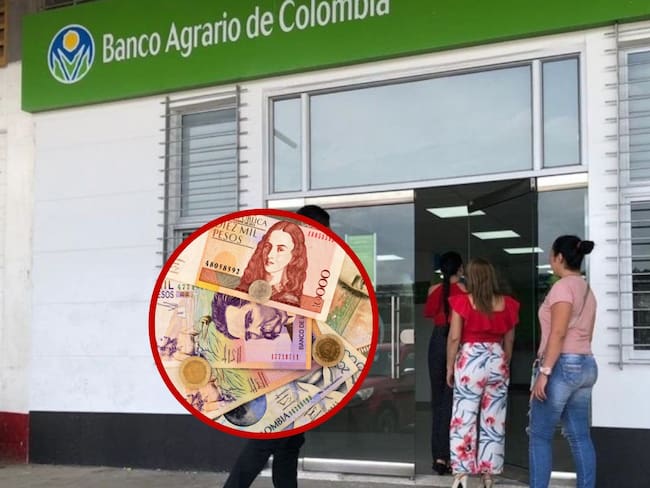 Pagos de Renta Ciudadana en el Banco Agrario. Fotos: Colprensa y Getty Images.