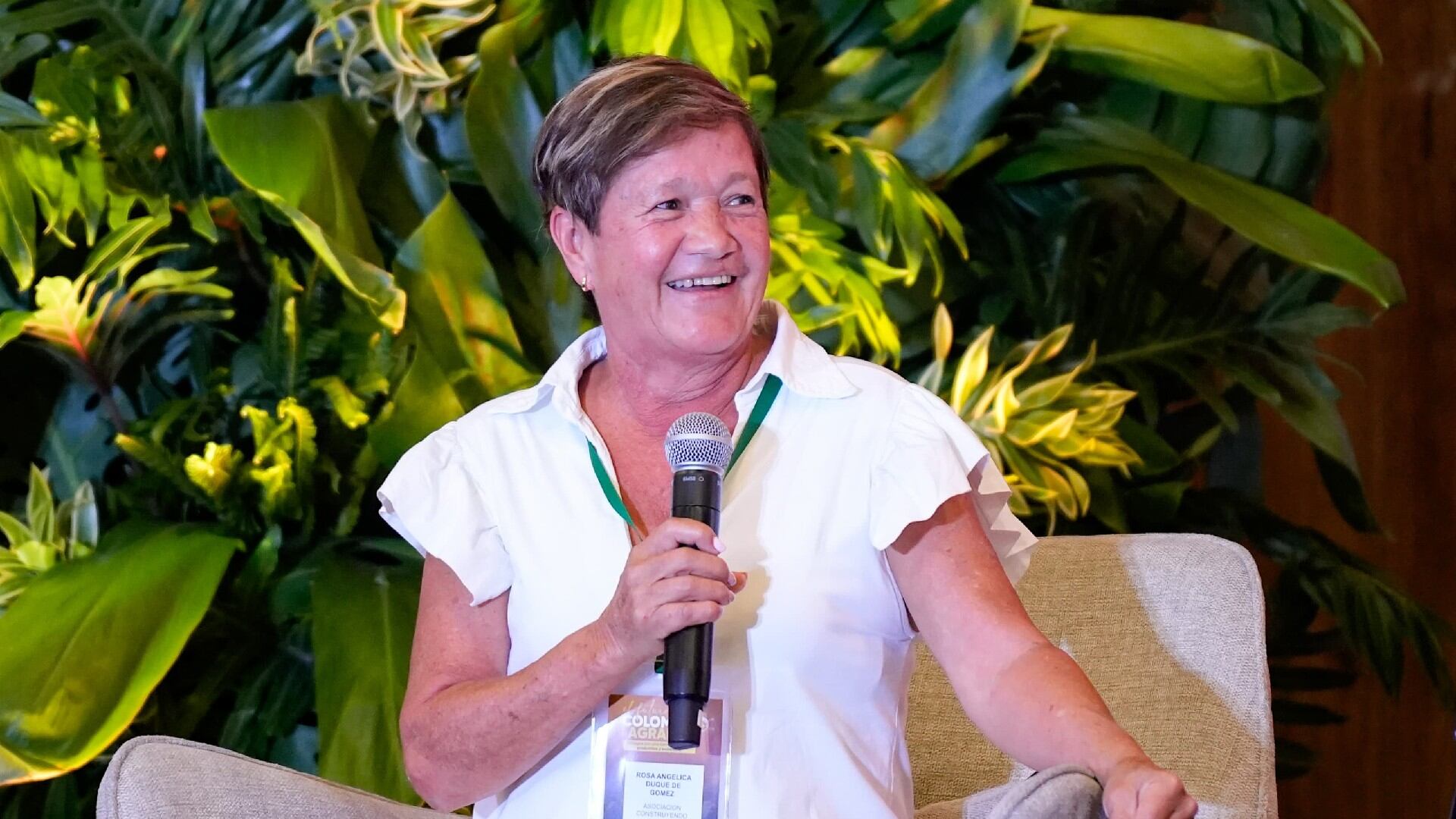 Rosa Duque, de ASOMUCOF, fue una de las invitadas al panel 'La mujer como la nueva protagonista del agro'. | Foto: Prisa Media