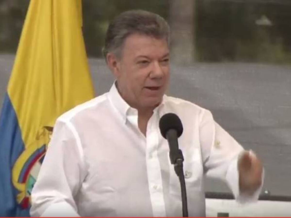Santos adjudica a la construcción de la paz resultados de seguridad en el país