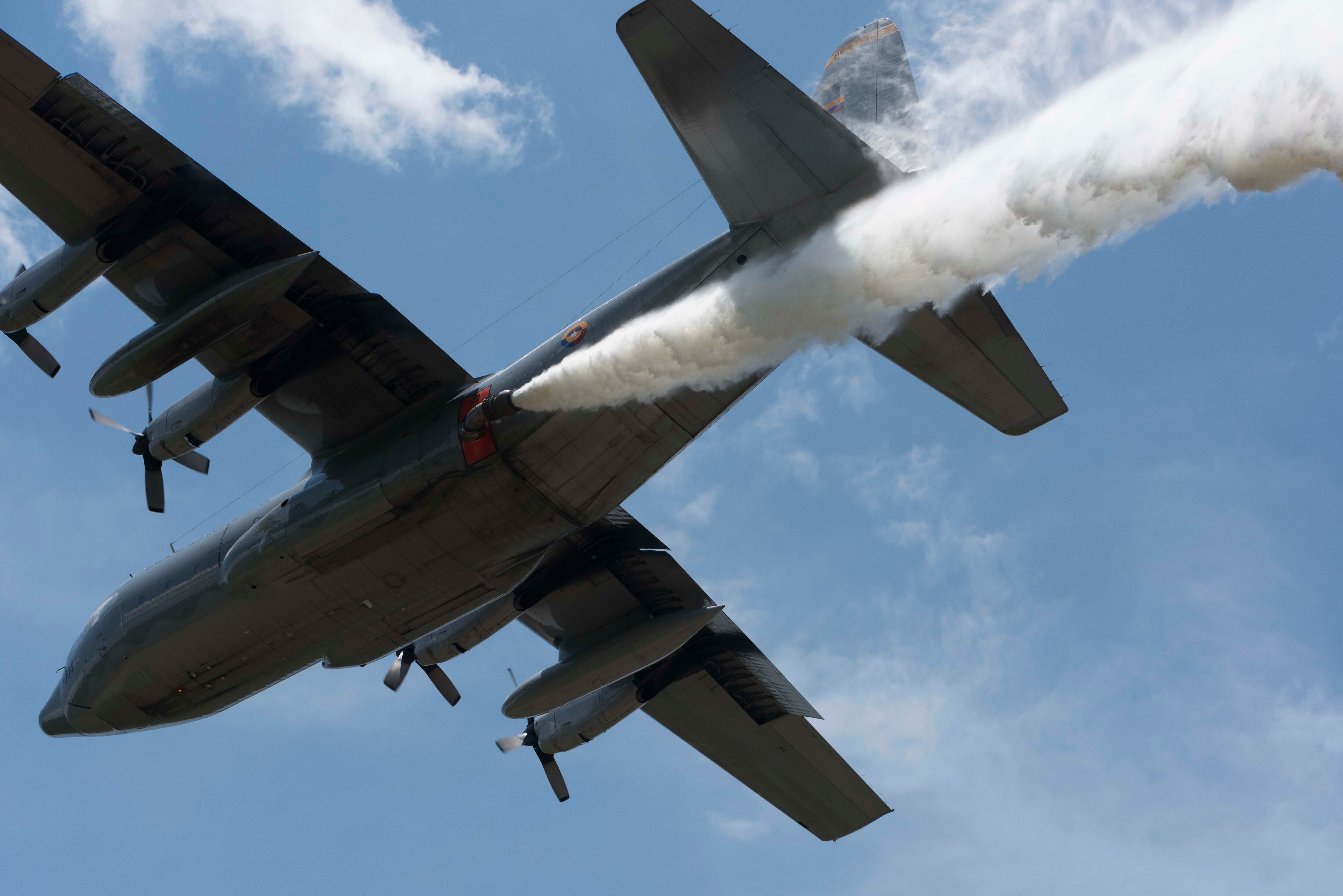 Aviones Hércules están en mantenimiento y no se pueden usar para apagar incendios: Fuerza Área - Cortesía Fuerza Aeroespacial