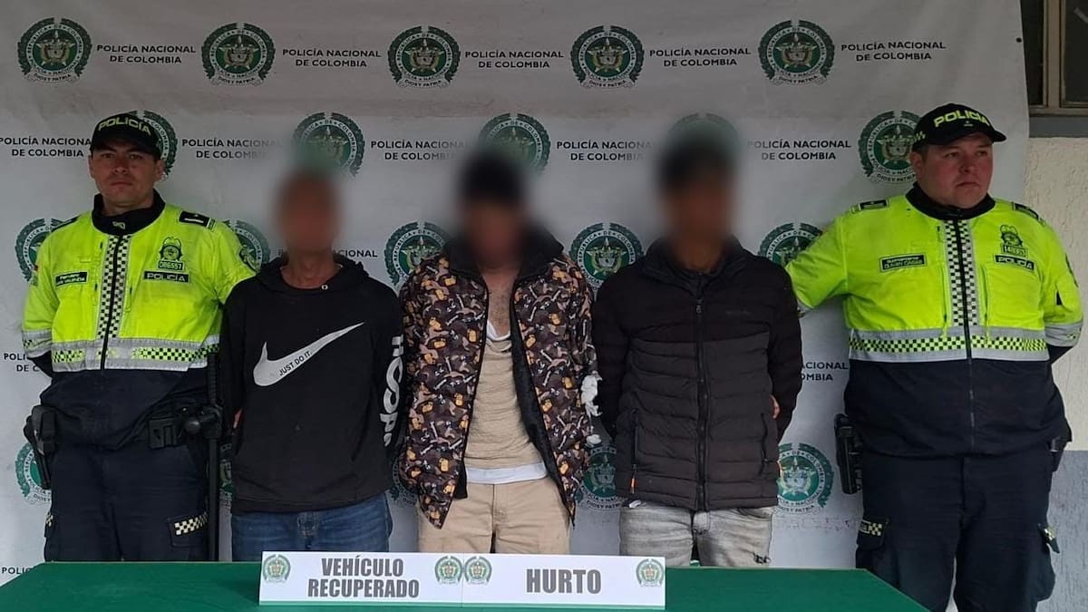 Capturan banda que pinchaba vehículos para robarlos en los accesos a Bogotá