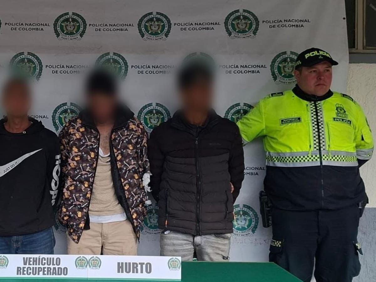 Capturan banda que pinchaba vehículos para robarlos en los accesos a Bogotá