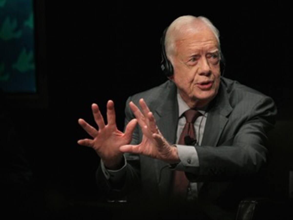 Santos se reúne con expresidente Jimmy Carter para hablar de paz