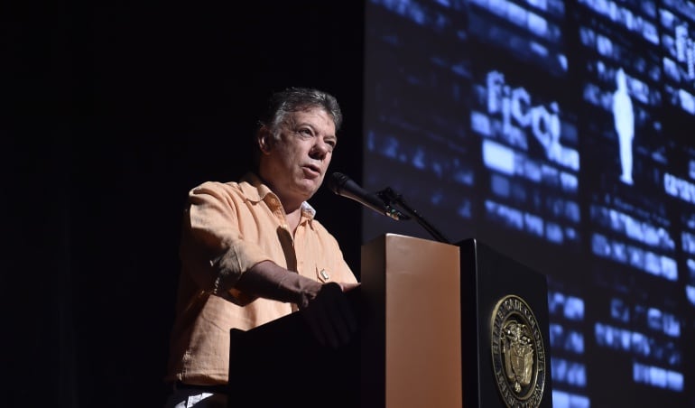 Juan Manuel Santos, presidente de la República. 