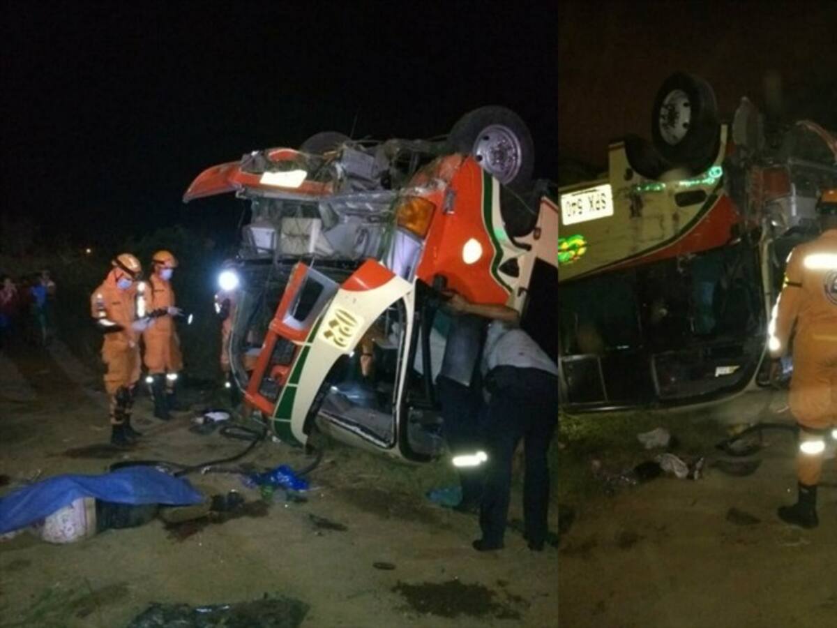 Aparatoso accidente de tránsito en la vía Cali-Yumbo deja un muerto y varios heridos