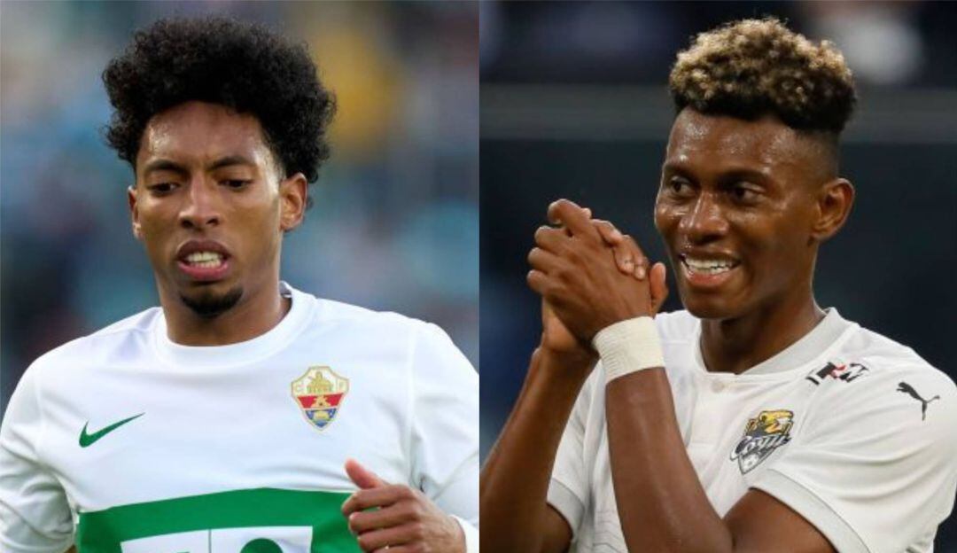 Johan Mojica, jugador del Elche de España y Mateo Cassierra del Sochi de Rusia