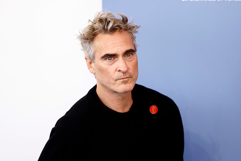 VENICE, ITALY - SEPTEMBER 03: Joaquin Phoenix attends "The Voice Of Hind Rajab" photocall during the 82nd Venice International Film Festival on September 03, 2025 in Venice, Italy. (Photo by Aldara Zarraoa/Getty Images)