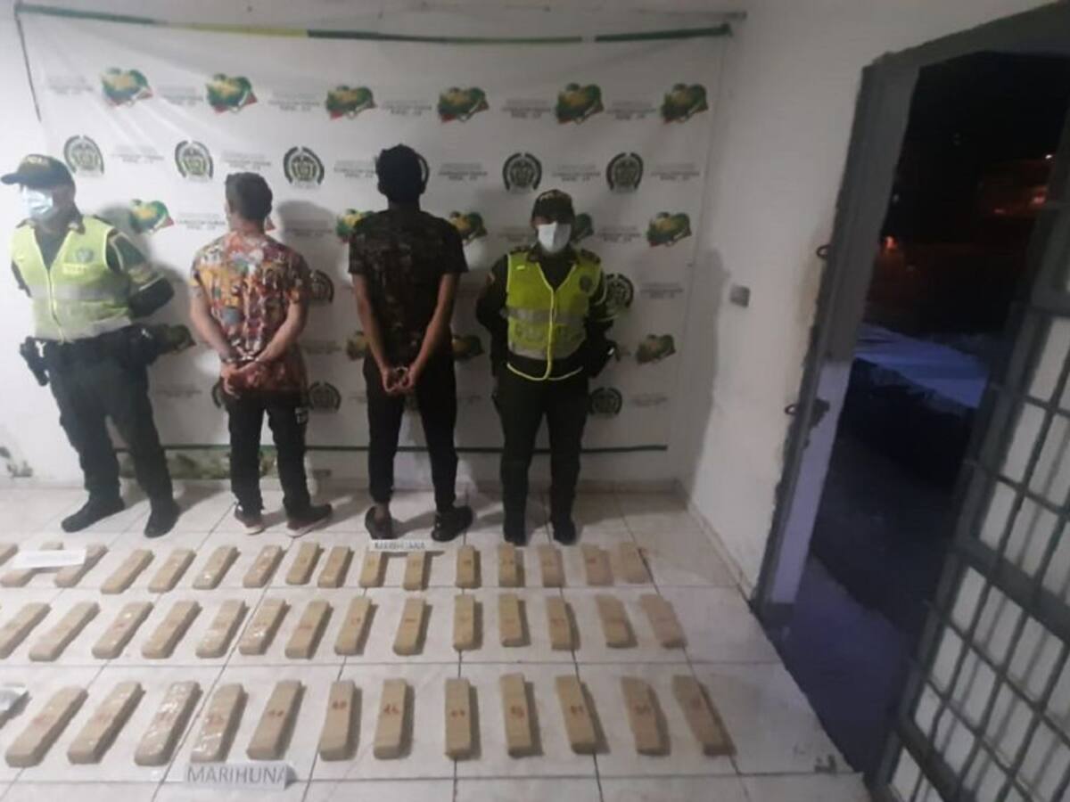 Decomisados más de 50 kilos de marihuana en vías de Caldas