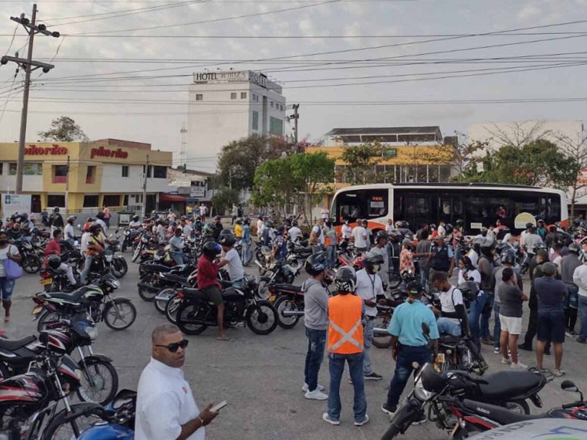 Fenalco Bolívar rechaza bloqueos de mototaxistas en Cartagena